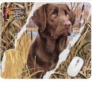 Lab Camo Computer Non Slip Custom Mouse Pad Handmade